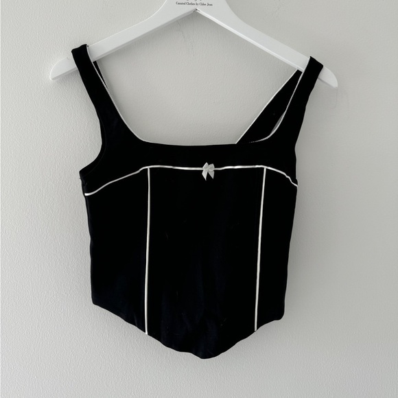 EDIKTED Black Sailor Corset M - Picture 4 of 6